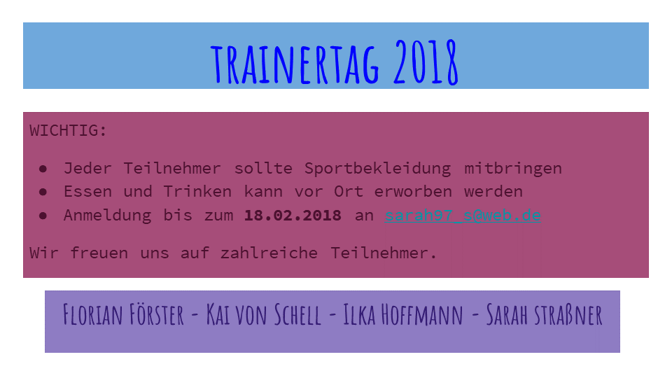 Trainertag2018 